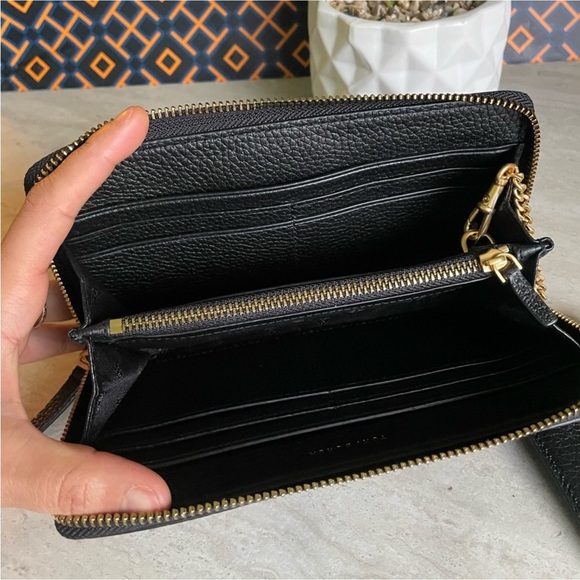 TORY BURCH black leather ID wallet - Picture 4 of 7